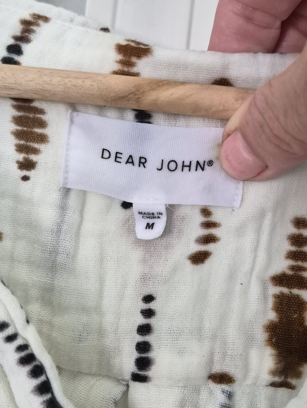 DEAR JOHN DENIM Galina Novelty Shirt in Mozambique,gauze 100% Cotton Fall Medium - Picture 9 of 13